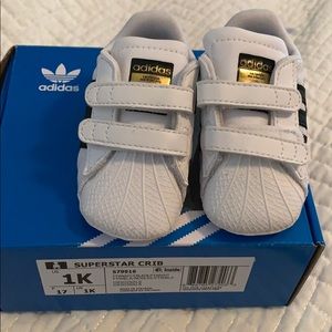 Adidas originals superstar crib shoe size 1